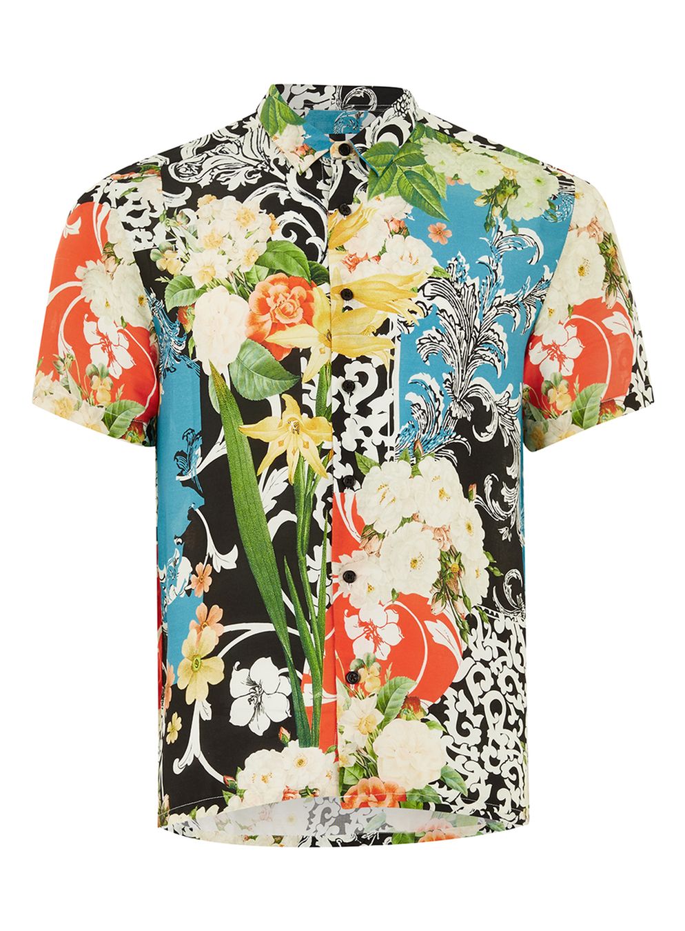 Wild Floral Print Shirt - Hello! We are wt+
