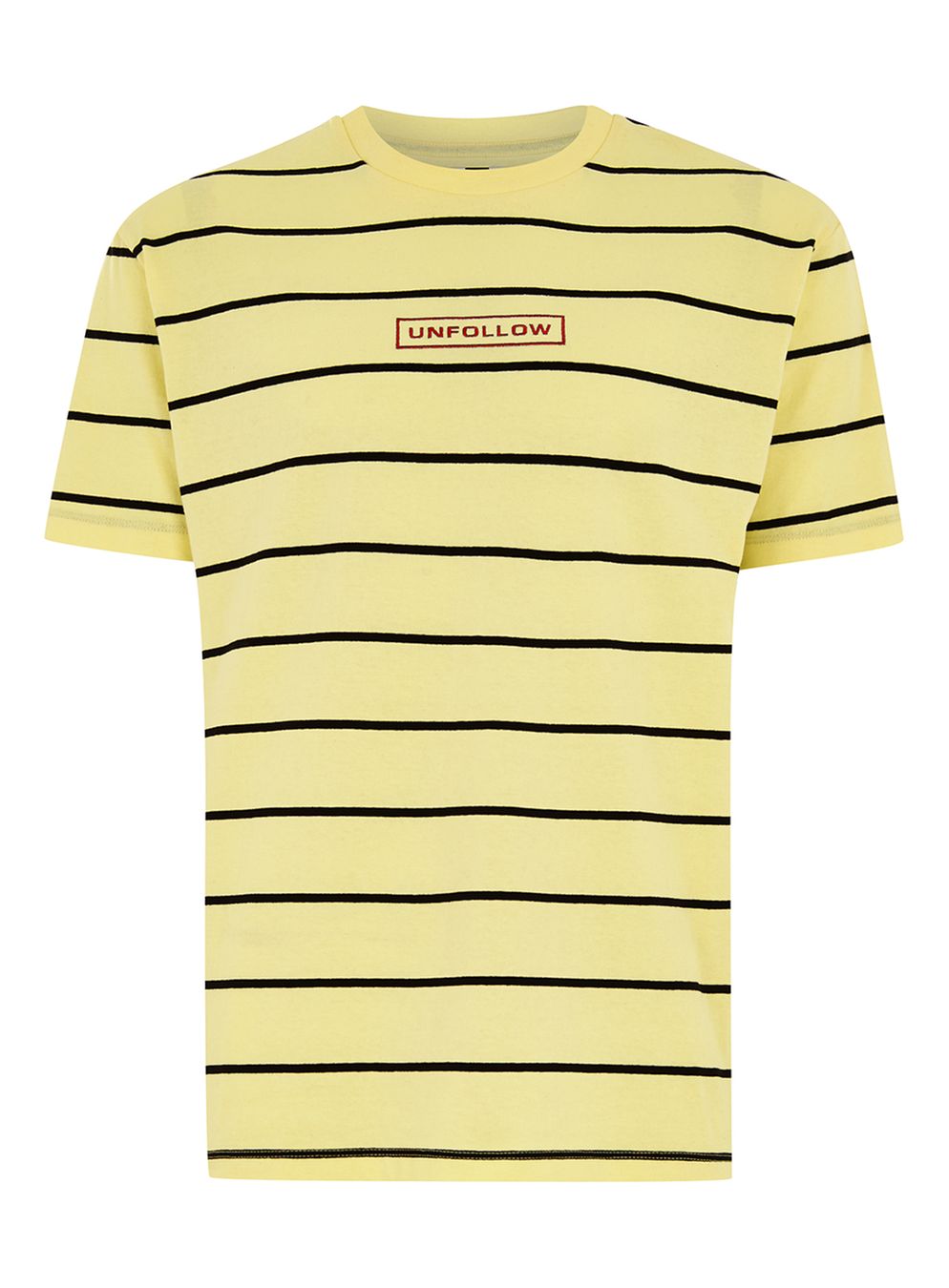 Yellow Oversized Striped T-Shirt - Hello! We are wt+
