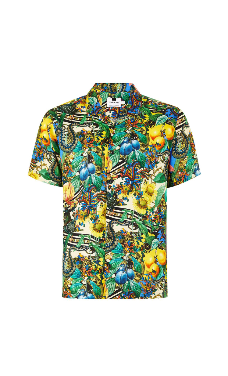Yellow Fruit Forest Shirt - Hello! We are wt+