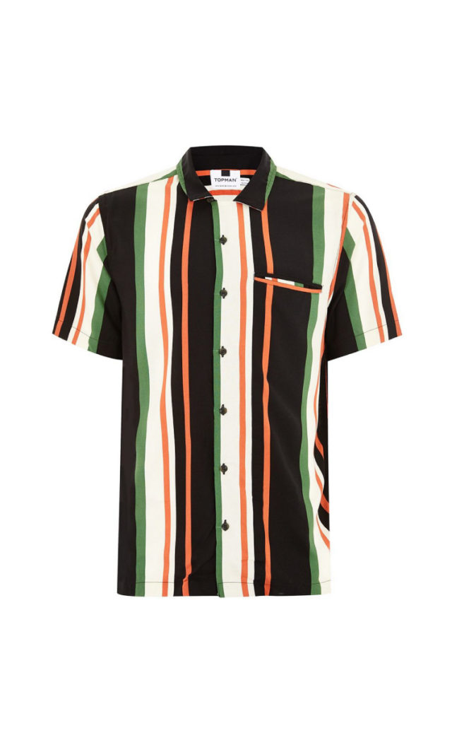 multi stripe shirt