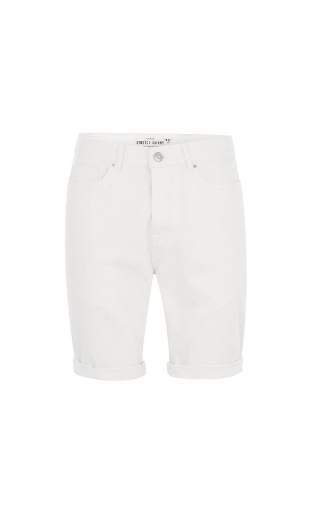 White Stretch Skinny Shorts - Hello! We are wt+