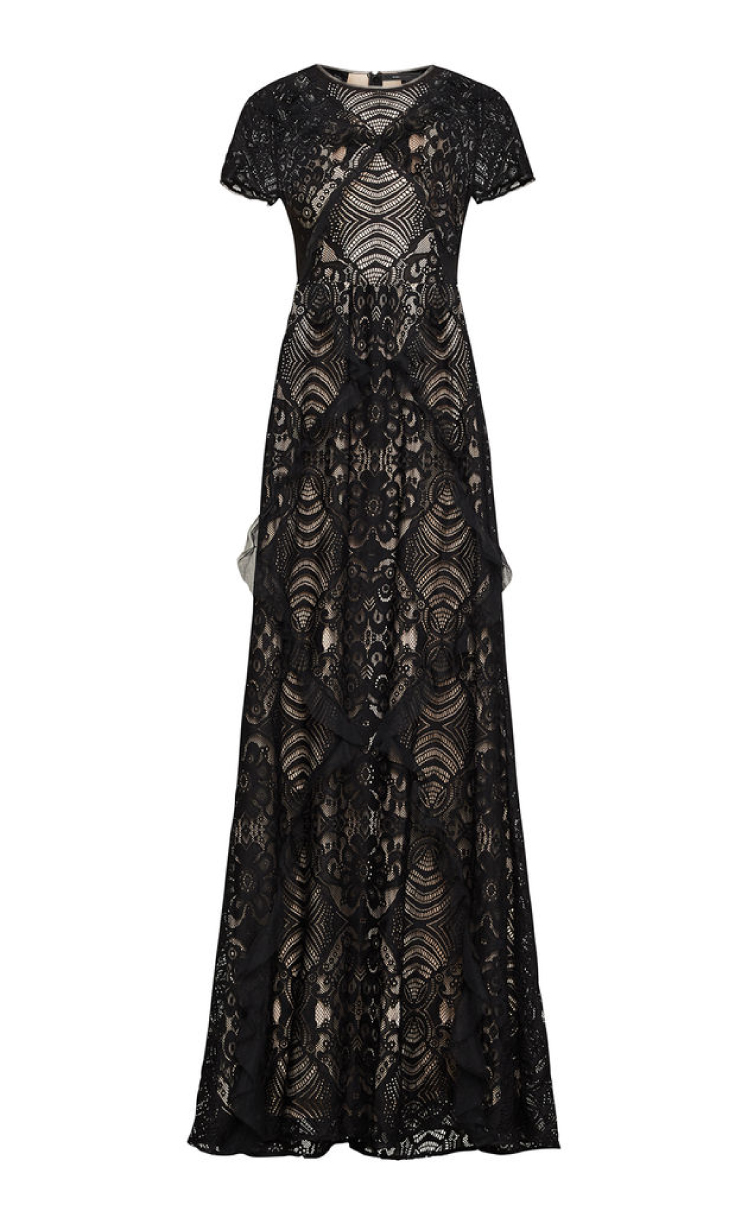 floral lace gown