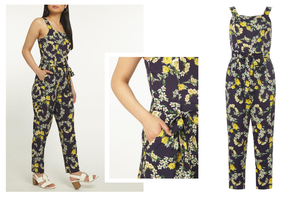 Flower Print Cropped Jumpsuit – Highstreet Outlet UK