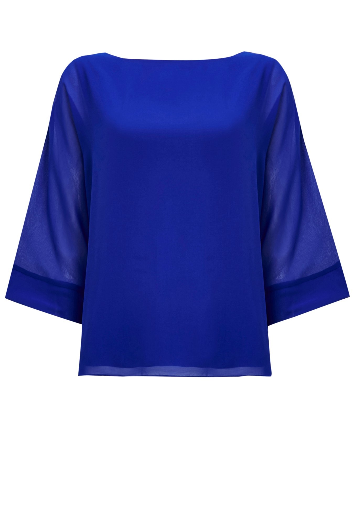 Cobalt Blue Overlay Top - Hello! We are wt+