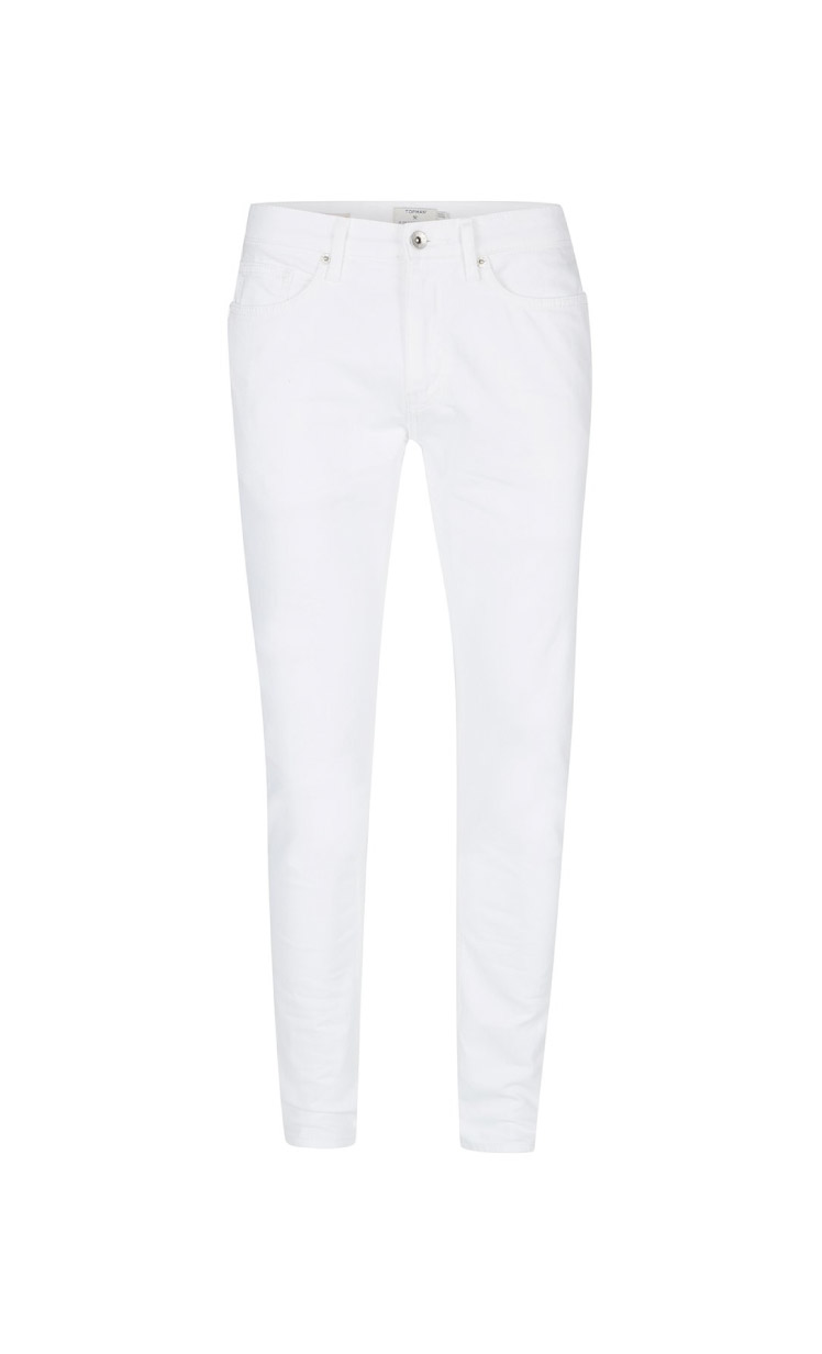 white stretch skinny jeans