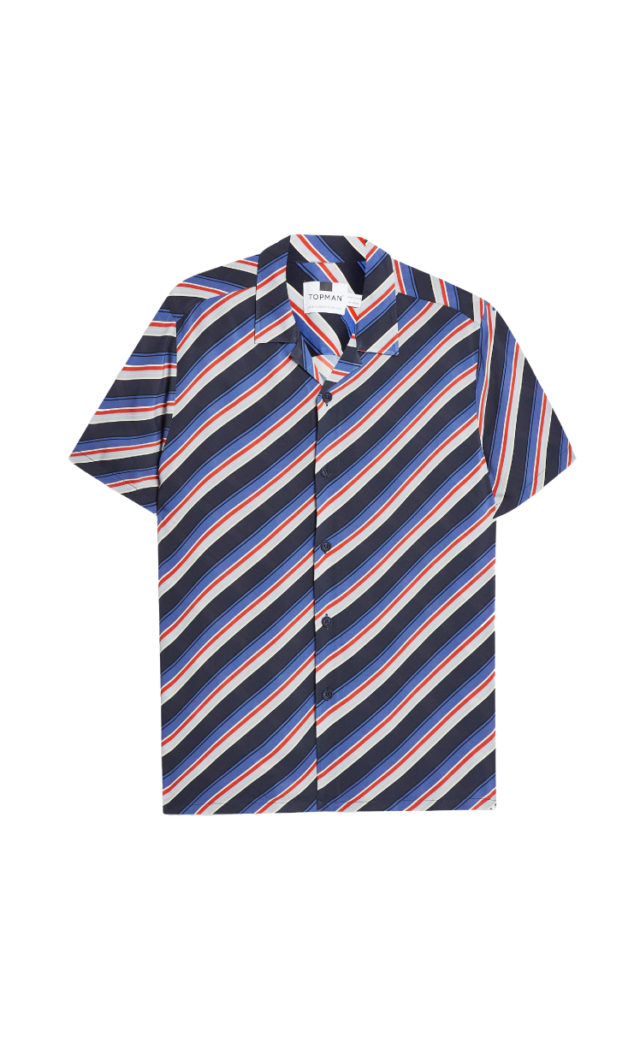 Diagonal Stripe Shirt - Hello! We are wt+