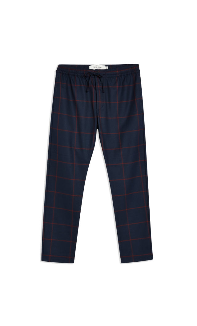 skinny check joggers