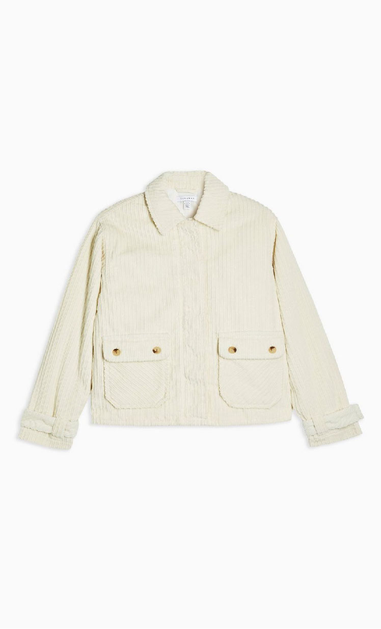 cream corduroy button up