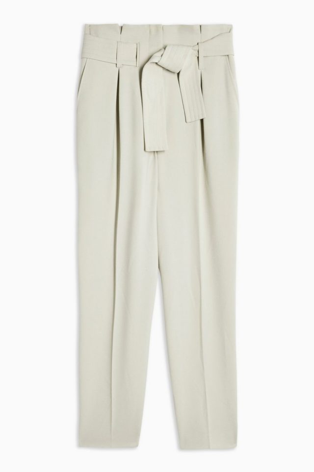 Petite Stitch Belt Peg Trousers - Hello! We are wt+