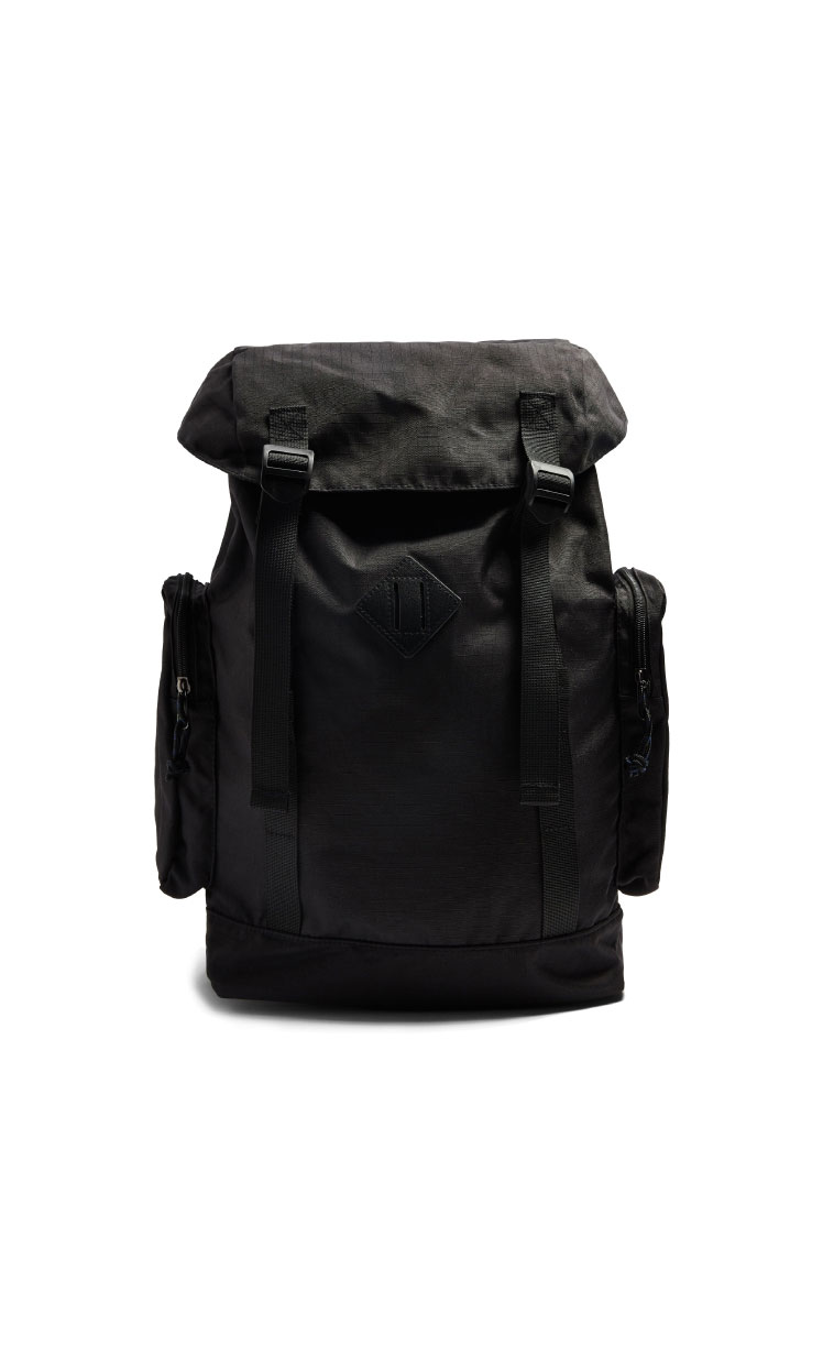 BLACK RIPSTOP BACKPACK - Hello! We are wt+